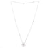 Two Butterfly Pendant Necklace 18K White Gold and Diamonds