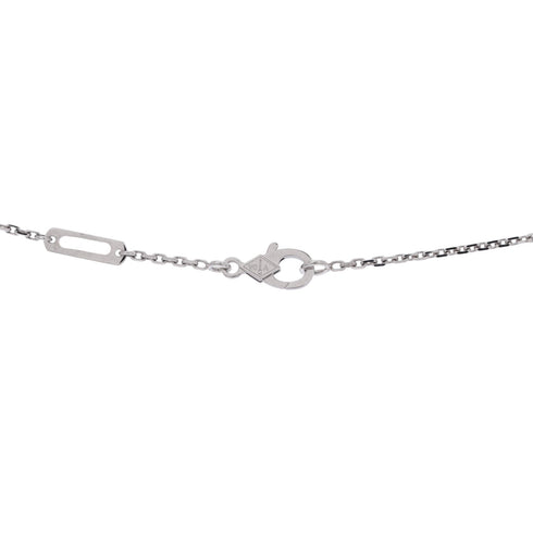 Two Butterfly Pendant Necklace 18K White Gold and Diamonds