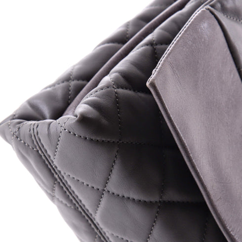 Soft Elegance Flap Bag Quilted Distressed Calfskin Jumbo