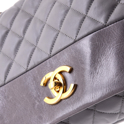 Soft Elegance Flap Bag Quilted Distressed Calfskin Jumbo