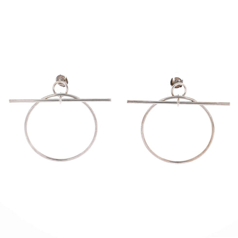 Loop Earrings Sterling Silver Medium