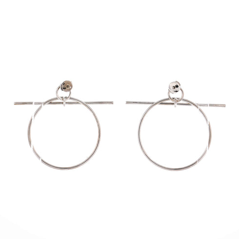Loop Earrings Sterling Silver Medium
