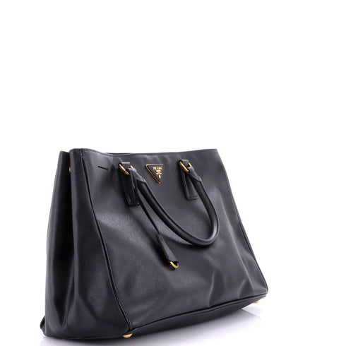 Lux Open Tote Saffiano Leather Large