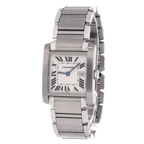 Tank Francaise Quartz Watch Stainless Steel 25