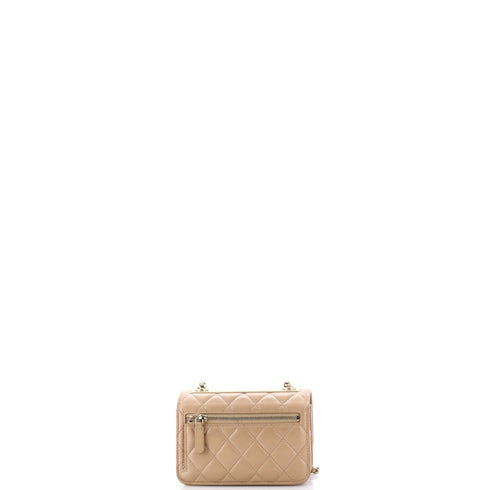Trendy CC Wallet on Chain Quilted Lambskin Mini