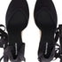 Women's Reformation Camille Lace Up Wedge in Black Suede
