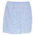 Women's Reformation Ethel Two Piece Top and Mini Skirt Set in Light Blue Linen