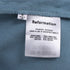Women's Reformation Square Neck Cutout Midi Dress in Light Blue Viscose