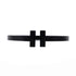 T Square Bracelet Black Coated Steel