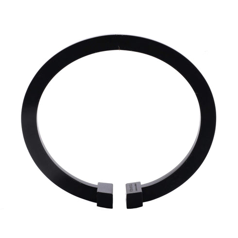 T Square Bracelet Black Coated Steel