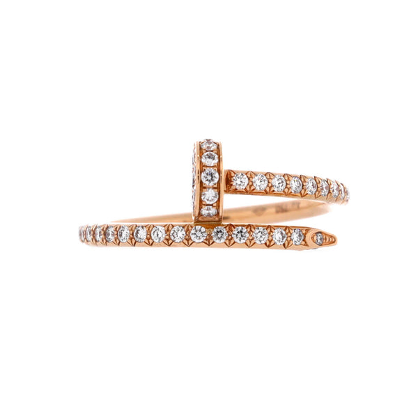 Juste un Clou Paved Ring 18K Rose Gold with Diamonds Small