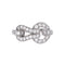 Agrafe Ring 18K White Gold and Diamonds Small