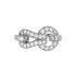Agrafe Ring 18K White Gold and Diamonds Small