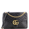 GG Marmont Flap Bag Matelasse Leather Large