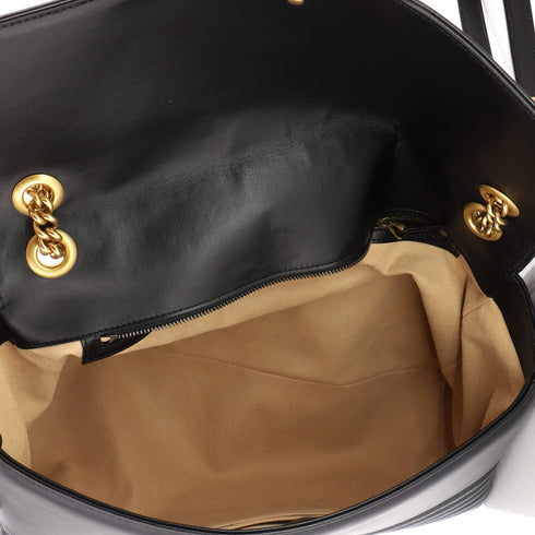GG Marmont Flap Bag Matelasse Leather Large