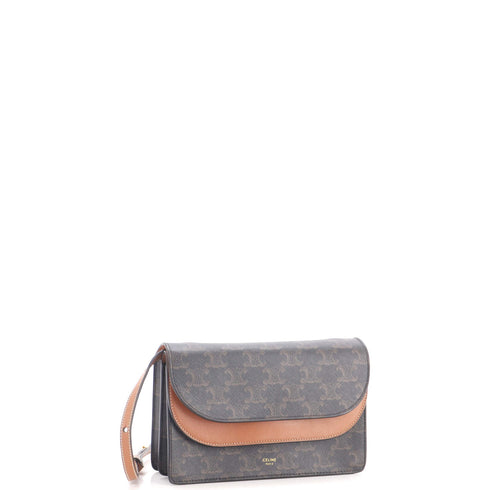 Wallet on Strap Triomphe Coated Canvas