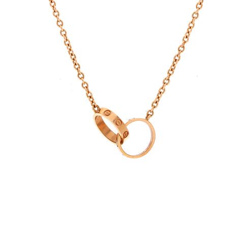 Love Interlocking Necklace 18K Rose Gold