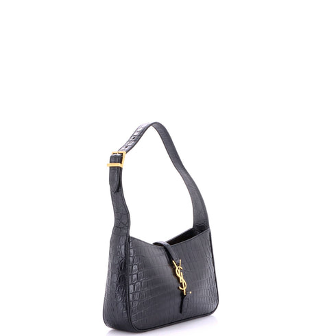 Le 5 a 7 Hobo Crocodile Embossed Leather Small