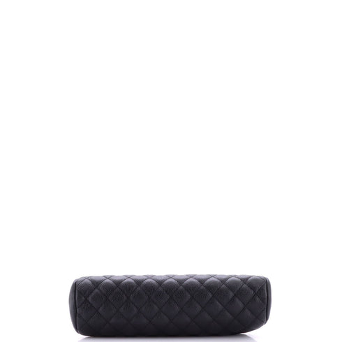 Timeless Clutch Quilted Caviar