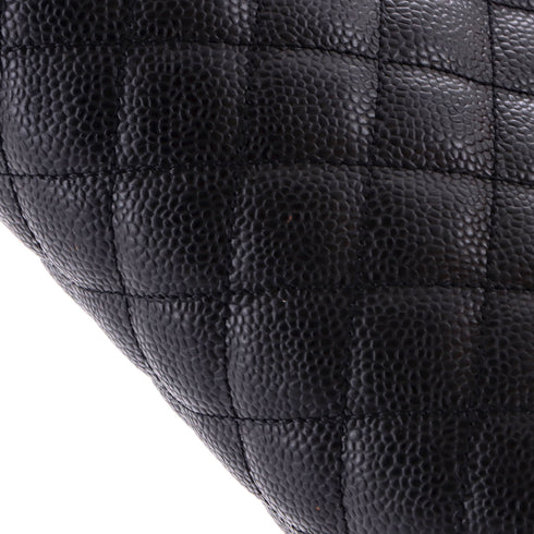 Timeless Clutch Quilted Caviar