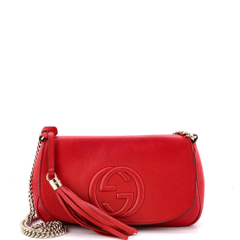 Soho Chain Crossbody Bag Leather Medium