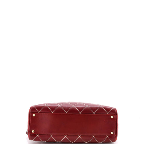Surpique Boston Bag Quilted Leather Large