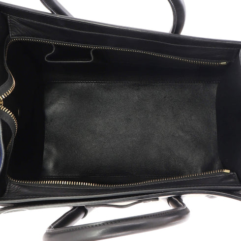 Tricolor Luggage Bag Leather Mini
