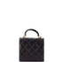 Square Classic Flap Top Handle Clutch with Chain Quilted Lambskin