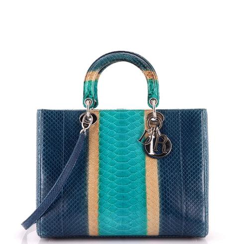 Lady Dior Bag Python Large
