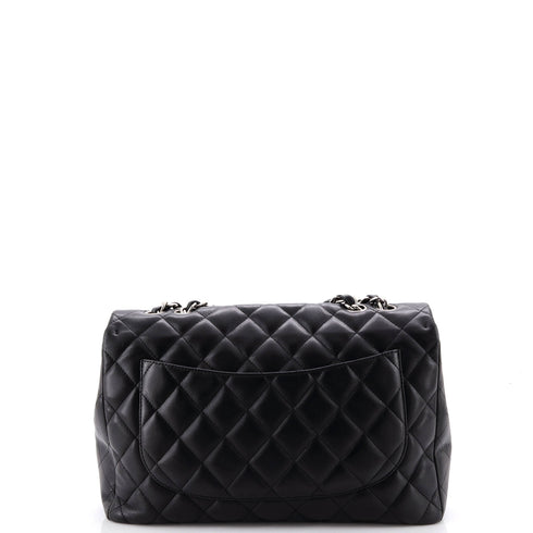 Classic Single Flap Bag Quilted Lambskin Jumbo