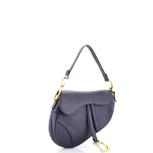Saddle Handbag Leather Medium