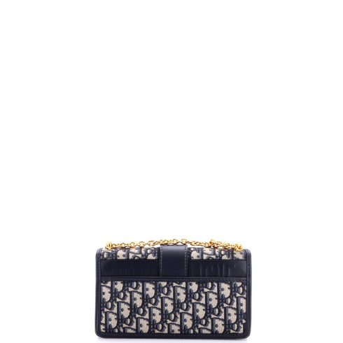 30 Montaigne Chain Flap Bag Oblique Canvas East West