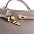 Kelly Handbag Gris Asphalte Togo with Gold Hardware 28