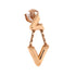 LV Volt Upside Down Earrings 18K Rose Gold