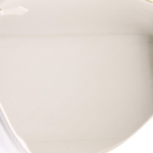 Kelly Handbag New White Evercolor with Gold Hardware 28