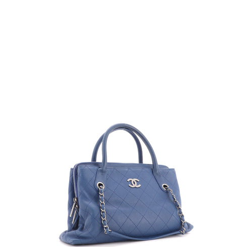 Urban Shopping Tote Quilted Caviar Small