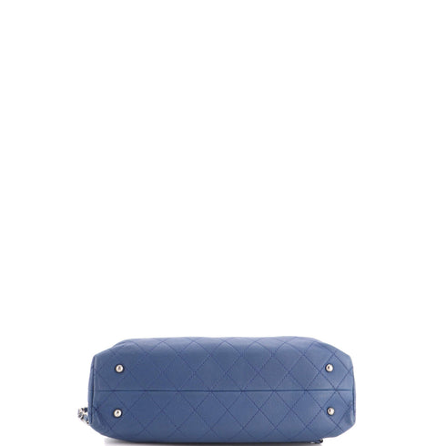 Urban Shopping Tote Quilted Caviar Small