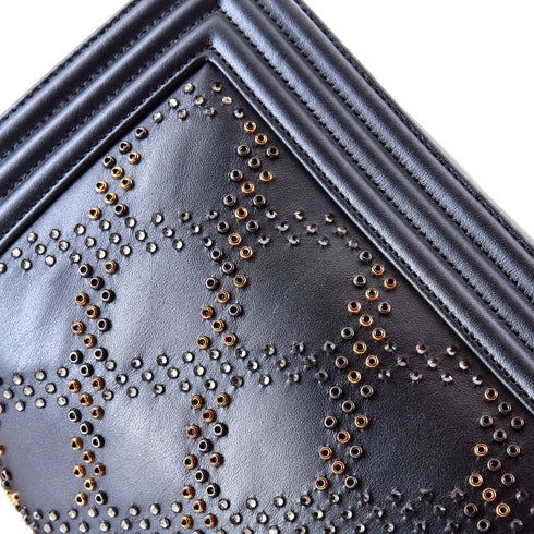 Boy Flap Bag Studded Leather Old Medium