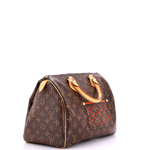 Speedy Handbag Perforated Monogram Canvas 30