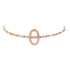 Chaine d'Ancre Contour Bracelet 18K Rose Gold with Diamonds