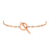 Chaine d'Ancre Contour Bracelet 18K Rose Gold with Diamonds