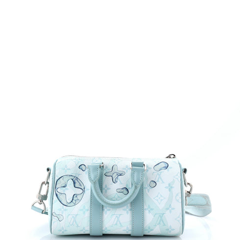Keepall Bandouliere Bag Limited Edition Aquagarden Monogram Canvas 25