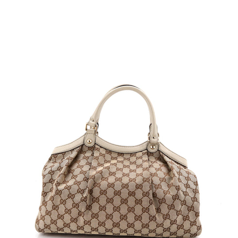 Sukey Tote GG Canvas with Leather Medium
