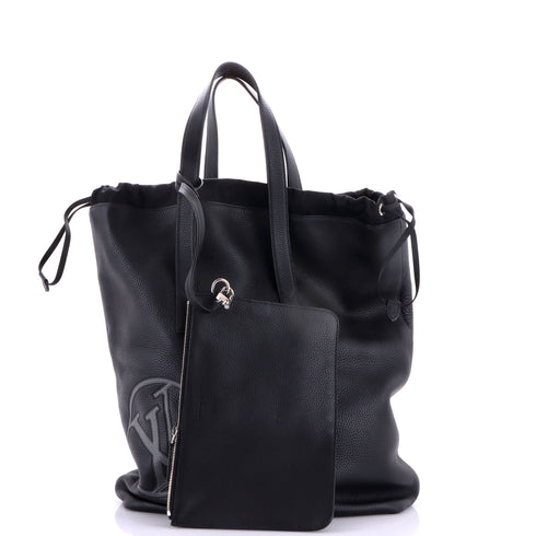 Cabas Light Drawstring Bag Initials Taurillon Leather
