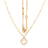 Sweet Alhambra Pendant Necklace 18K Yellow Gold and Mother of Pearl