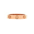 Love Wedding Band 1 Diamond Ring 18K Rose Gold with Diamond