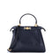 Peekaboo Bag Rigid Leather with Zucca Velvet Interior Regular