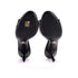 Women's Triangle Logo Kitten Heeled Sandals Crystal Embellished Satin