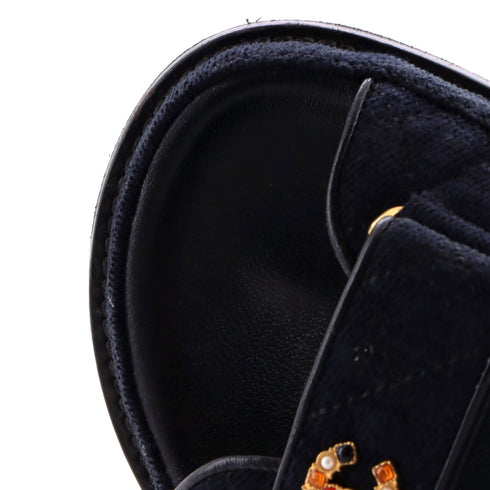 Women's Velcro Dad Sandals Velvet Denim