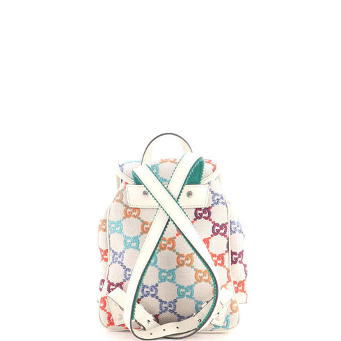 Children's Pocket Flap Backpack Multicolor GG Linen